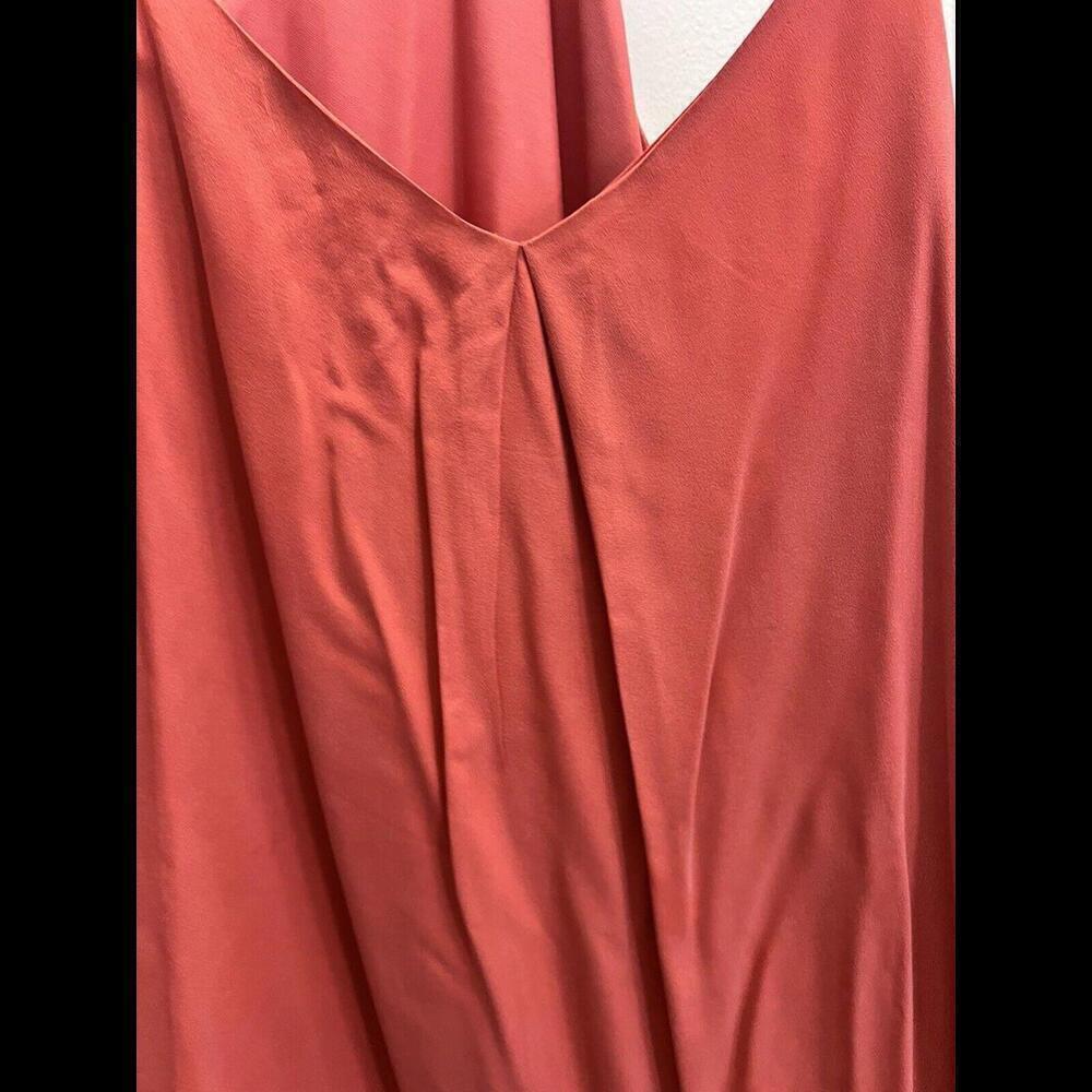Joie Mitsou Silk Sleeveless Mini Slip Dress Coral Size L EUC - Picture 3 of 9